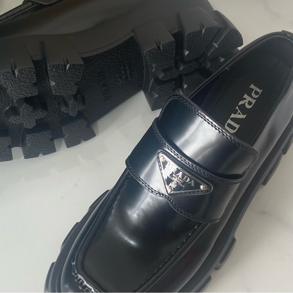 Prada 📌📌Black Loafers - Picture 2 of 6
